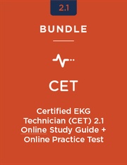 Stock photo representing Certified EKG Technician (CET) Online Study Guide 2.1 + Online Practice Test 2.1