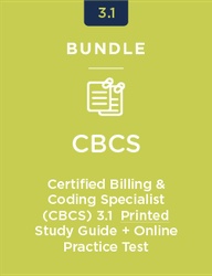 Stock photo representing Certified Billing & Coding Specialist (CBCS) Printed Study Guide + Online Practice Test 3.1
