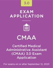 Stock photo representing Certified Medical Administrative Assistant (CMAA) 3.0 Exam Application