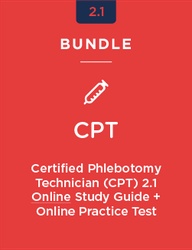 Stock photo representing Certified Phlebotomy Technician (CPT) Online Study Guide 2.1 + Online Practice Test 2.1