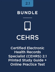 Stock photo representing Certified Electronic Health Records Specialist (CEHRS) Printed Study Guide + Online Practice Test 2.1